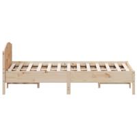 Bedframe zonder matras massief grenenhout 160x200 cm - thumbnail