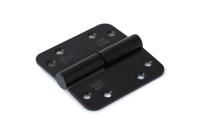 Dulimex Kogelstift paumelle ronde hoeken 89x89 mm SKG3 zwart Links - thumbnail