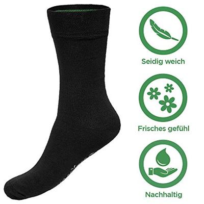 3-paar unisex sokken BEAU - Bamboe heren en dames sokken - Donkerblauw - Zwart