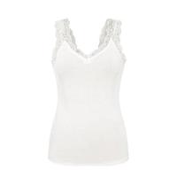 Hemdje met kant - Lace Top - Barbera - Viscose kanten onderhemd - Singlet met brede bandjes - Zwart - Huidskleur - Wit - Lingerie top - thumbnail