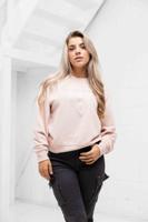 Guess Python Triangle Sweater Dames Roze - Maat XS - Kleur: Roze | Soccerfanshop - thumbnail