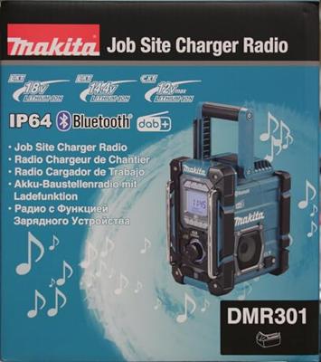 Makita DMR301 Accu bouwradio FM DAB/DAB+ Bluetooth met laadfunctie