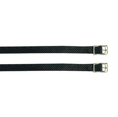 Sporenriemen nylon met gespsluiting zwart