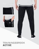 JAKO 8495 Trainingsbroek Active - Zwart/Wit - S - thumbnail