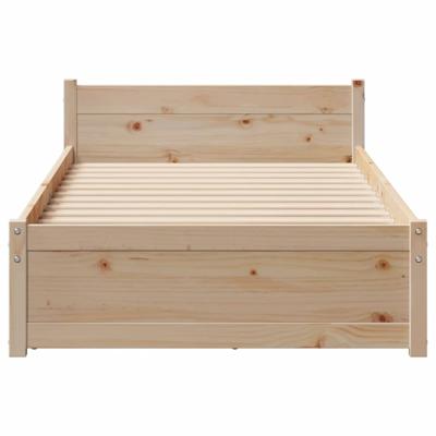 Bedframe zonder matras massief grenenhout 140x200 cm