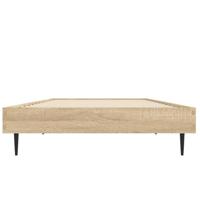 Bedframe bewerkt hout sonoma eikenkleurig 75x190 cm - thumbnail