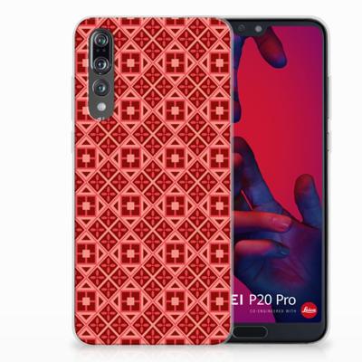 Huawei P20 Pro TPU bumper Batik Rood Huawei P20 Pro TPU bumper Batik Rood