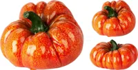 Decoratie Pompoen Oranje 18cm Assorti 1st - thumbnail
