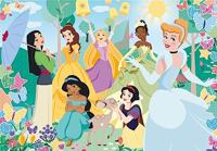 Clementoni glitter puzzel disney prinses, 104st. - thumbnail