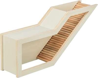 Trixie observatiebox muis / hamster met tunnel onbehandeld hout Trixie observatiebox muis / hamster met tunnel onbehandeld hout