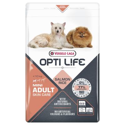 Opti Life Adult Mini Skincare hondenvoer 2,5 kg Opti Life Adult Mini Skincare hondenvoer 2,5 kg