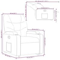 Sta-op-stoel verstelbaar stof donkergrijs - thumbnail