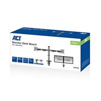 ACT Monitorarm 32" office, 2 schermen, zilver - thumbnail