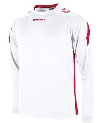 Stanno 411003 Drive Match Shirt LS - White-Red - L