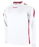 Stanno 411003 Drive Match Shirt LS - White-Red - XXXL - thumbnail