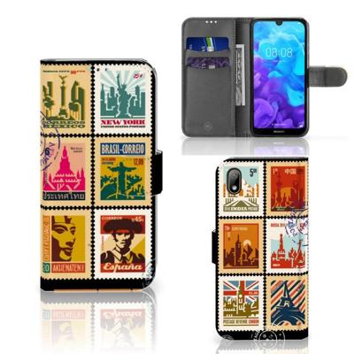 Huawei Y5 (2019) | Flip Cover | Postzegels Huawei Y5 (2019) | Flip Cover | Postzegels