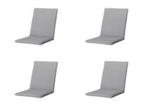 Stapelstoel kussen universeel ca. 97x49 cm Napels grey water repellent coating (4 stuks) Madison - Madison - thumbnail