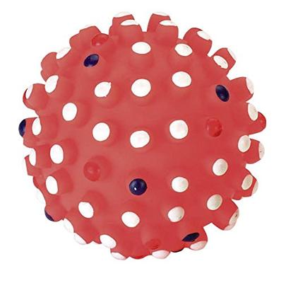 Vinyl speelbal ca 12 cm m noppen pieper