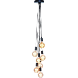 its about RoMi Hanglamp 'Oslo' 7-lamps, kleur Zwart