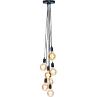 its about RoMi Hanglamp 'Oslo' 7-lamps, kleur Zwart - thumbnail