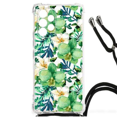 Samsung Galaxy A53 Case Orchidee Groen Samsung Galaxy A53 Case Orchidee Groen