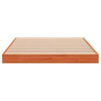 Bedframe massief grenenhout wasbruin 90x200 cm - thumbnail