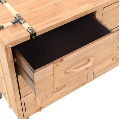VidaXL Ladekast 91x35x73 cm massief vurenhout