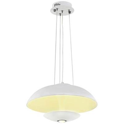 LED Plafondlamp - Plafondverlichting - Viesta - 24W - Natuurlijk Wit 4000K - Wit Aluminium