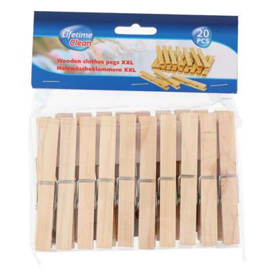 Lifetime Clean Houten XXL Wasknijpers 20 Stuks