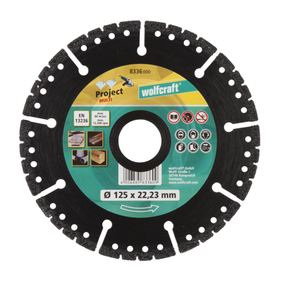 Wolfcraft Diamantdoorslijpschijf | ProMulti | Ø125mm | 1 stuk - 8336000