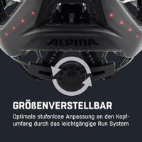 Olympic Sportswear Alpina sports urban helm haga led 51-56 mat zwart - thumbnail