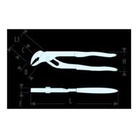 Facom waterpomptang met doorgestoken scharnier 24cm - 484A - thumbnail