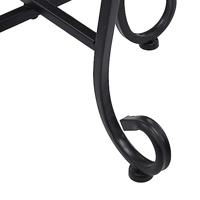 Mozaektafels 3 st keramiek zwart en wit - thumbnail