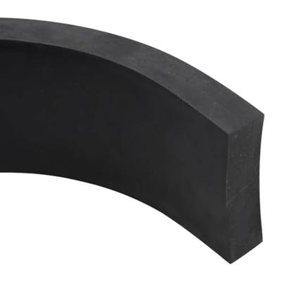 VidaXL Rubberen rand voor sneeuwploeg 120x10x2 cm zwart