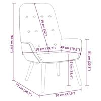 Relaxstoel fluweel geel - thumbnail