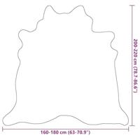 Vloerkleed 180x220 cm echte koeienhuid beige - thumbnail