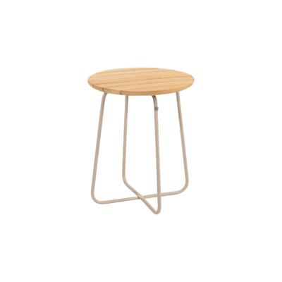 Verdi bijzettafel teak 45 cm. Ø (H 55) latte