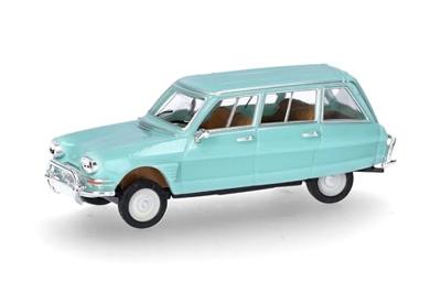 Herpa 027328-004 H0 Auto Citroën AMI 6 Break, pastelturkoois