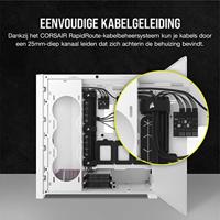 PC Case - Corsair - ICUE 5000D RGB Airflow - Middle Tower - 3 AF120 RGB Elite - White Fans - thumbnail
