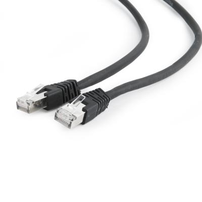 S/FTP Cat6A patchkabel LSZH, zwart 5 meter