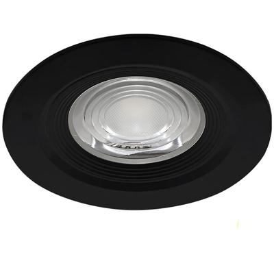 LED Inbouwspot Zwart IP54 7W 630lm 3000K Warm Wit