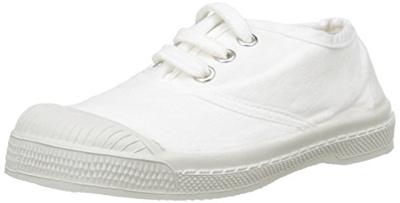 Katoenen tennisschoenen voor kinderen met vetersluiting BENSIMON® wit