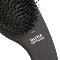Olivia Garden Boar and Nylon Bristle Matt Black - thumbnail