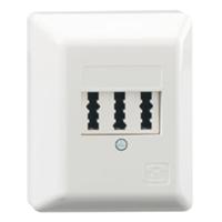 Rutenbeck TAE 3x6NFN Ap rw Telefoonaansluitdoos Opbouw (op muur) Wit - thumbnail