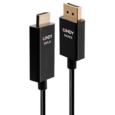 Lindy 40924 video kabel adapter 0,5 m DisplayPort HDMI Type A (Standaard) Zwart Lindy 40924 video kabel adapter 0,5 m DisplayPort HDMI Type A (Standaard) Zwart