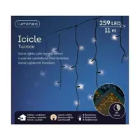 Lumineo Icicle twinkle led 11m 259led warm wit - thumbnail