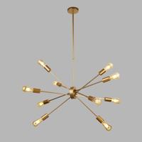 Searchlight Gouden hanglampAlpha Spider 10-lichts - 29010-10GO - thumbnail