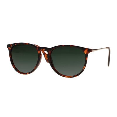 Spectrum zonnebril tortoise goud groen glas unisex