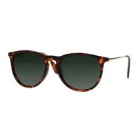 Spectrum zonnebril tortoise goud groen glas unisex - thumbnail