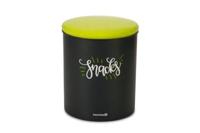 Beeztees Voorraadbus Snacks - Hond - Rvs - Groen Zwart - 17X17X21Cm - thumbnail
